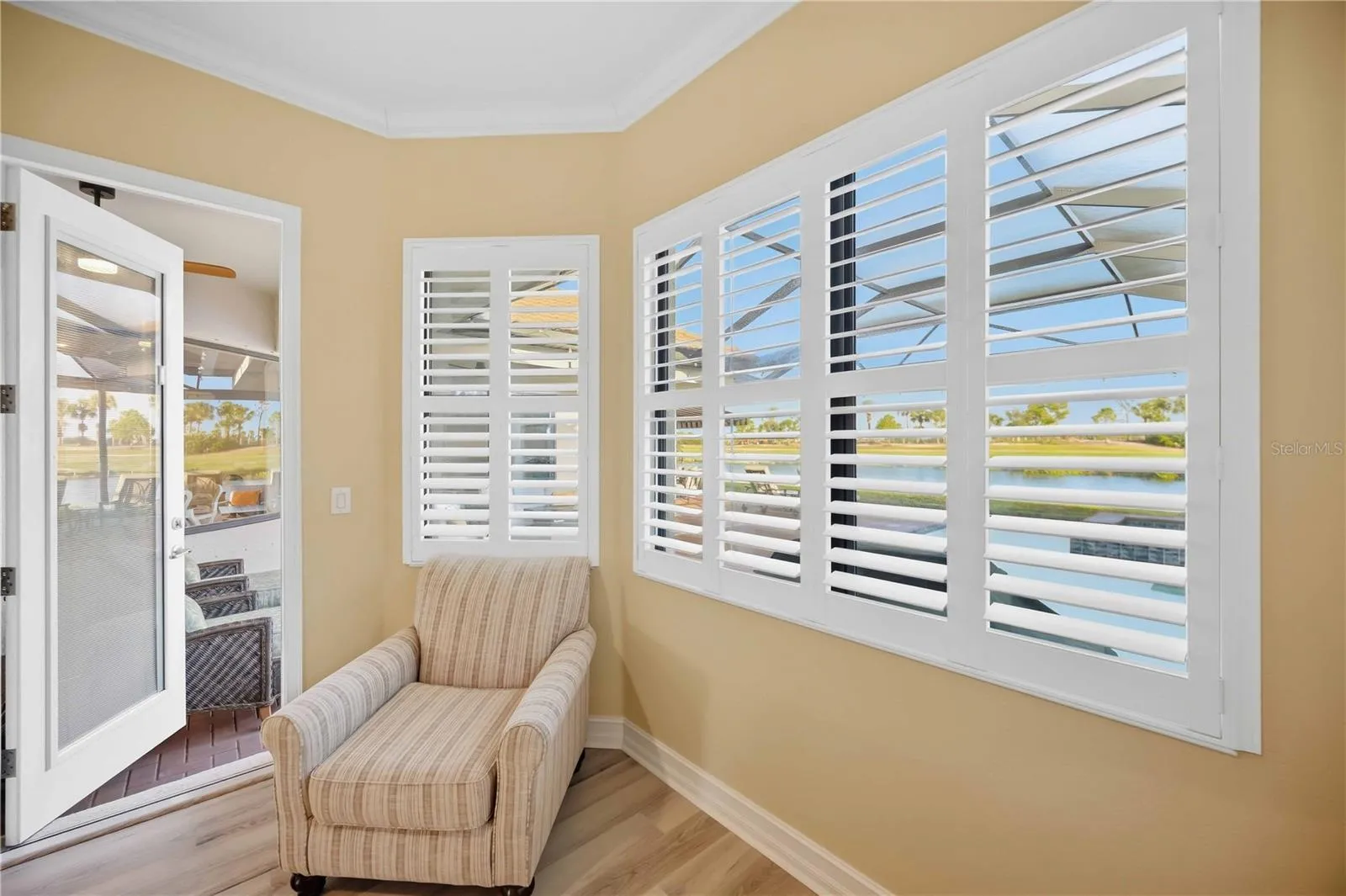 Primary ensuite has access to the lanai and spa