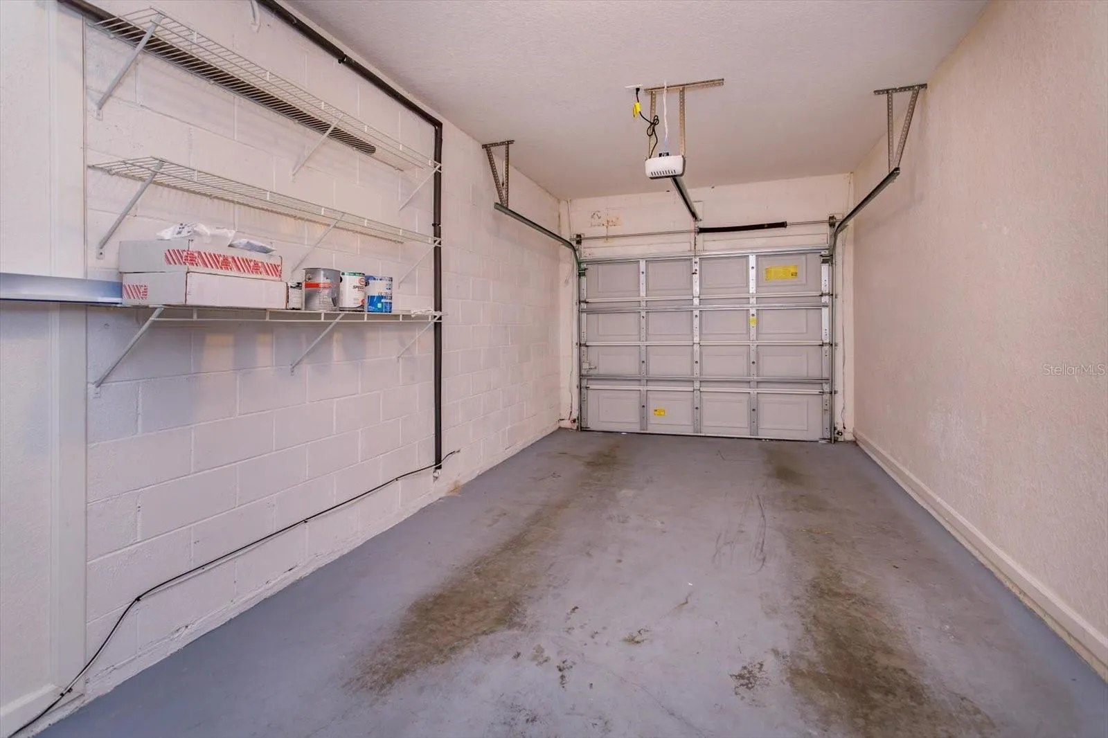 Single care garage with new opener