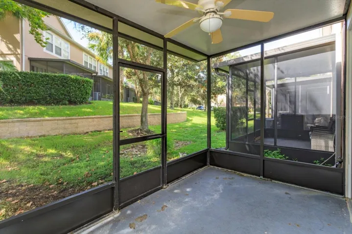 Screened patio