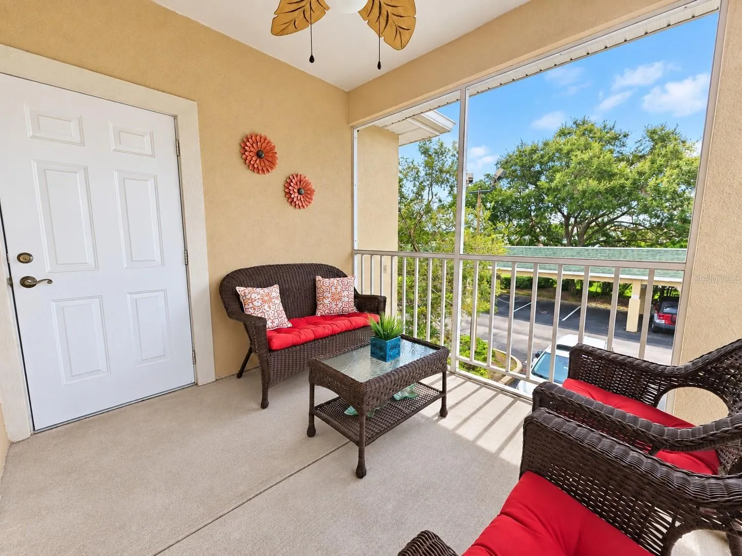 Spacious Patio with Storage Closet