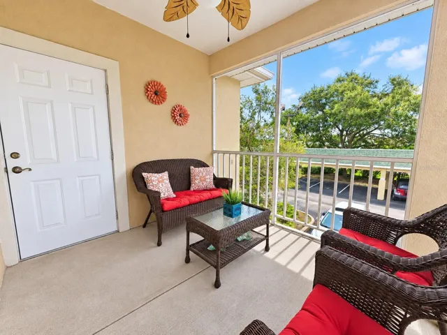 Spacious Patio with Storage Closet