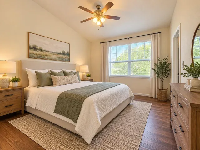 Primary Bedroom - virtually staged