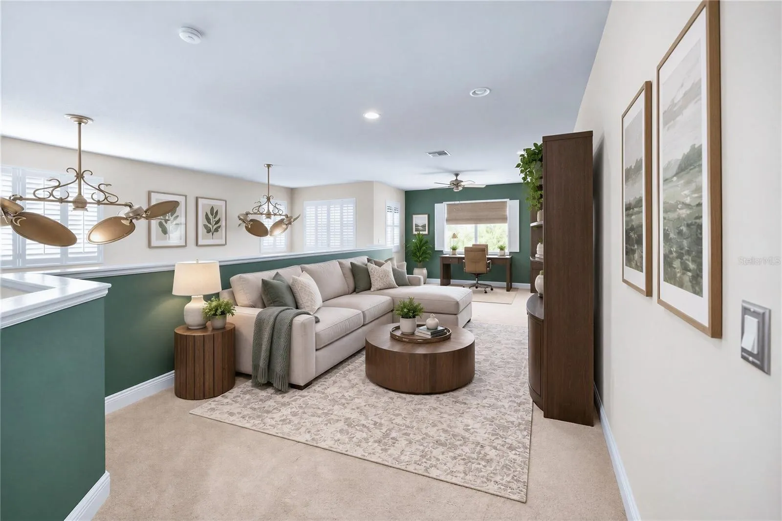 STAGED - FULL VIEW OF LOFT