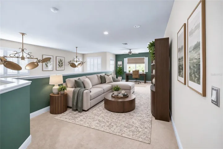 STAGED - FULL VIEW OF LOFT