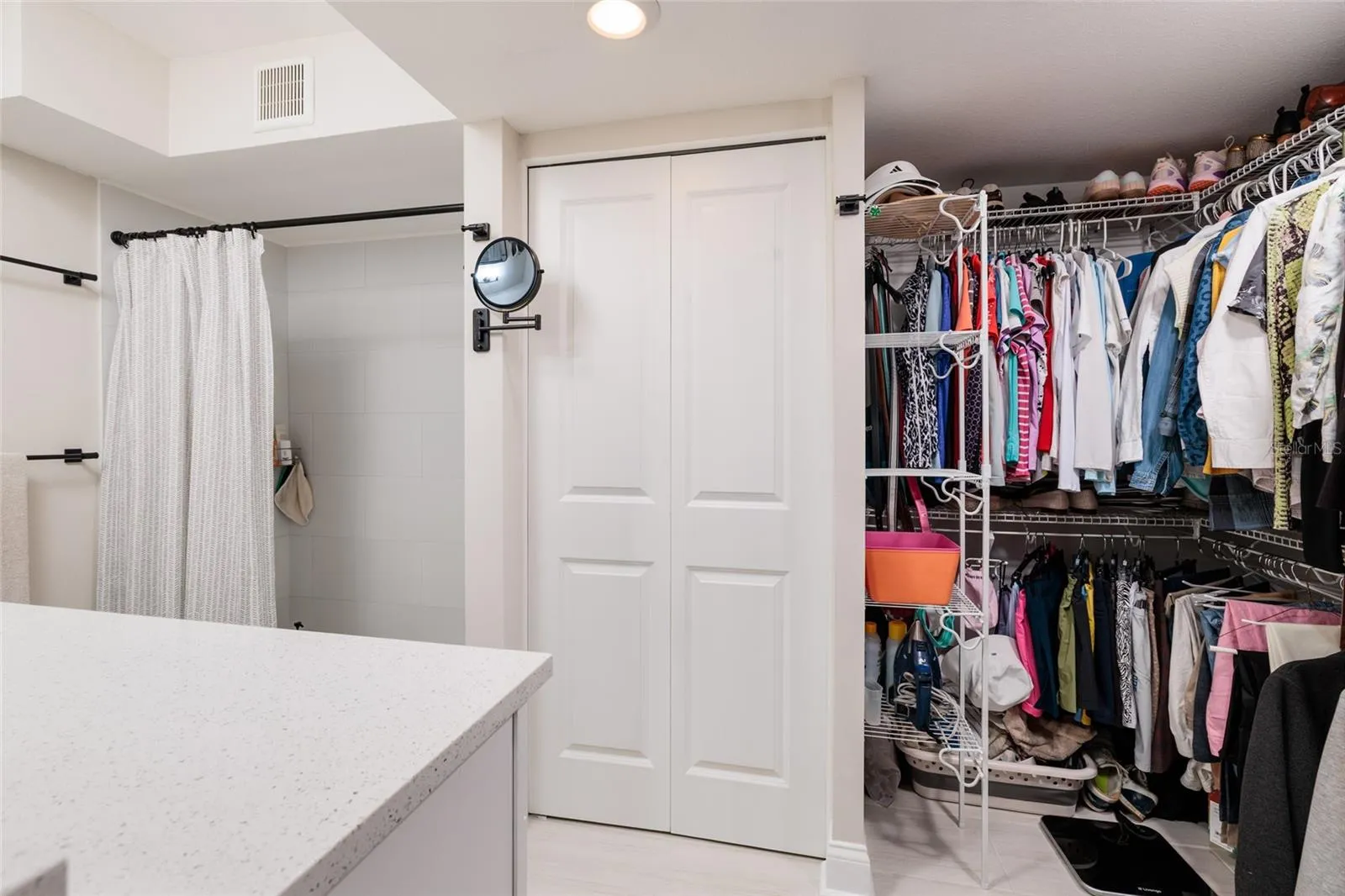 closet off primary bath