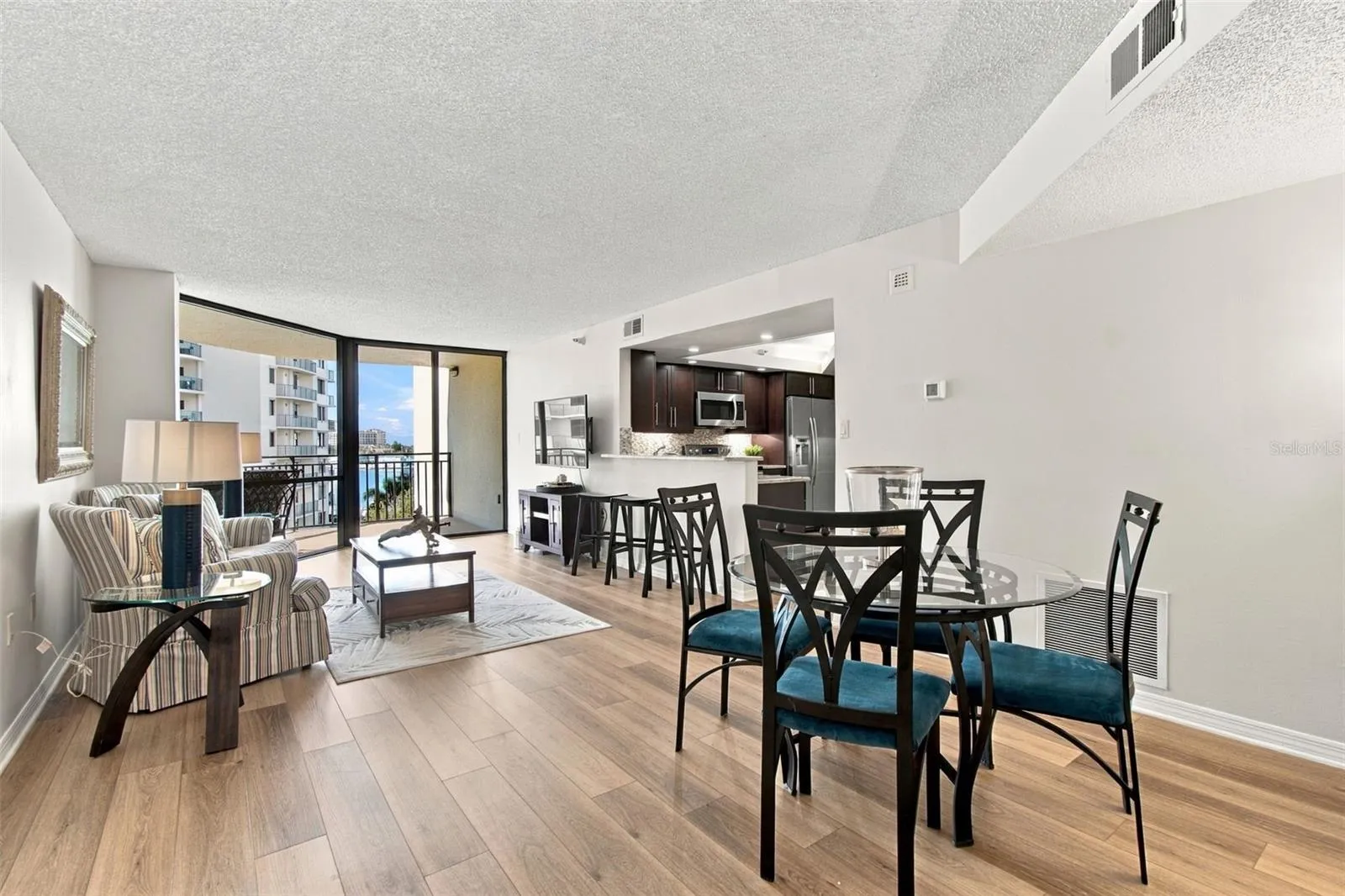 Dining and living space