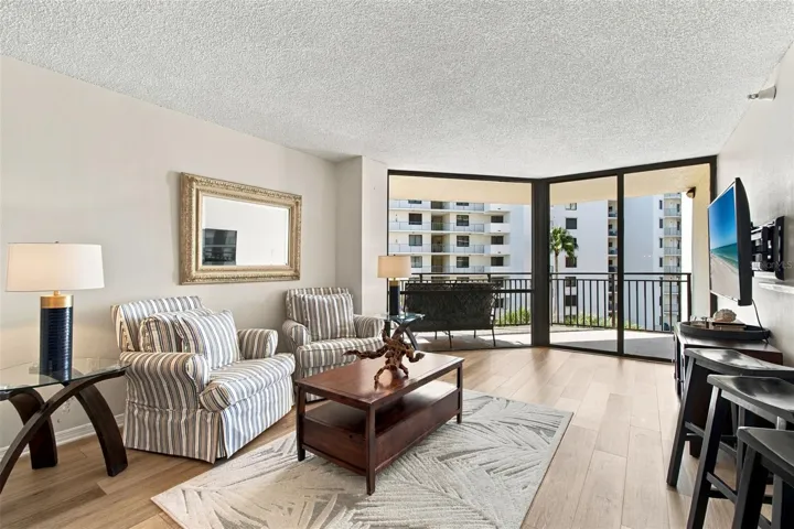 Living room with balcony access
