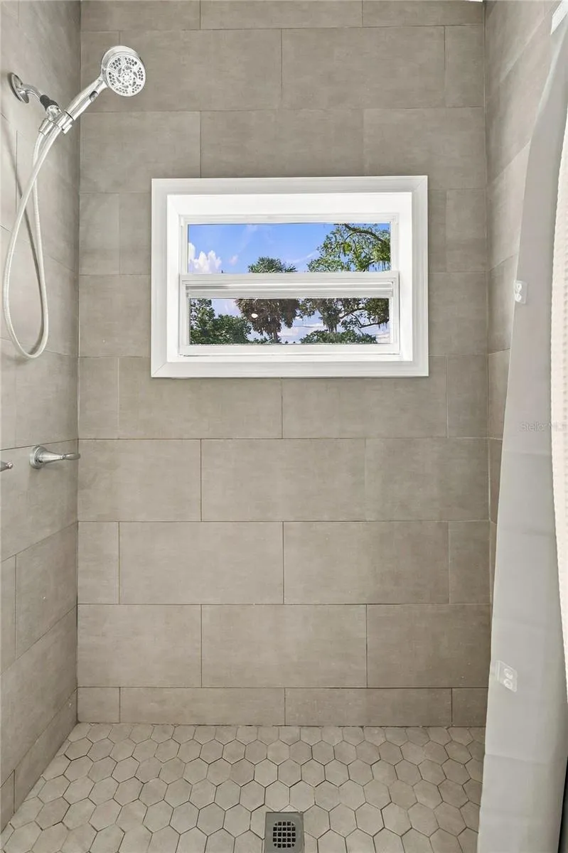 Shower no tub.