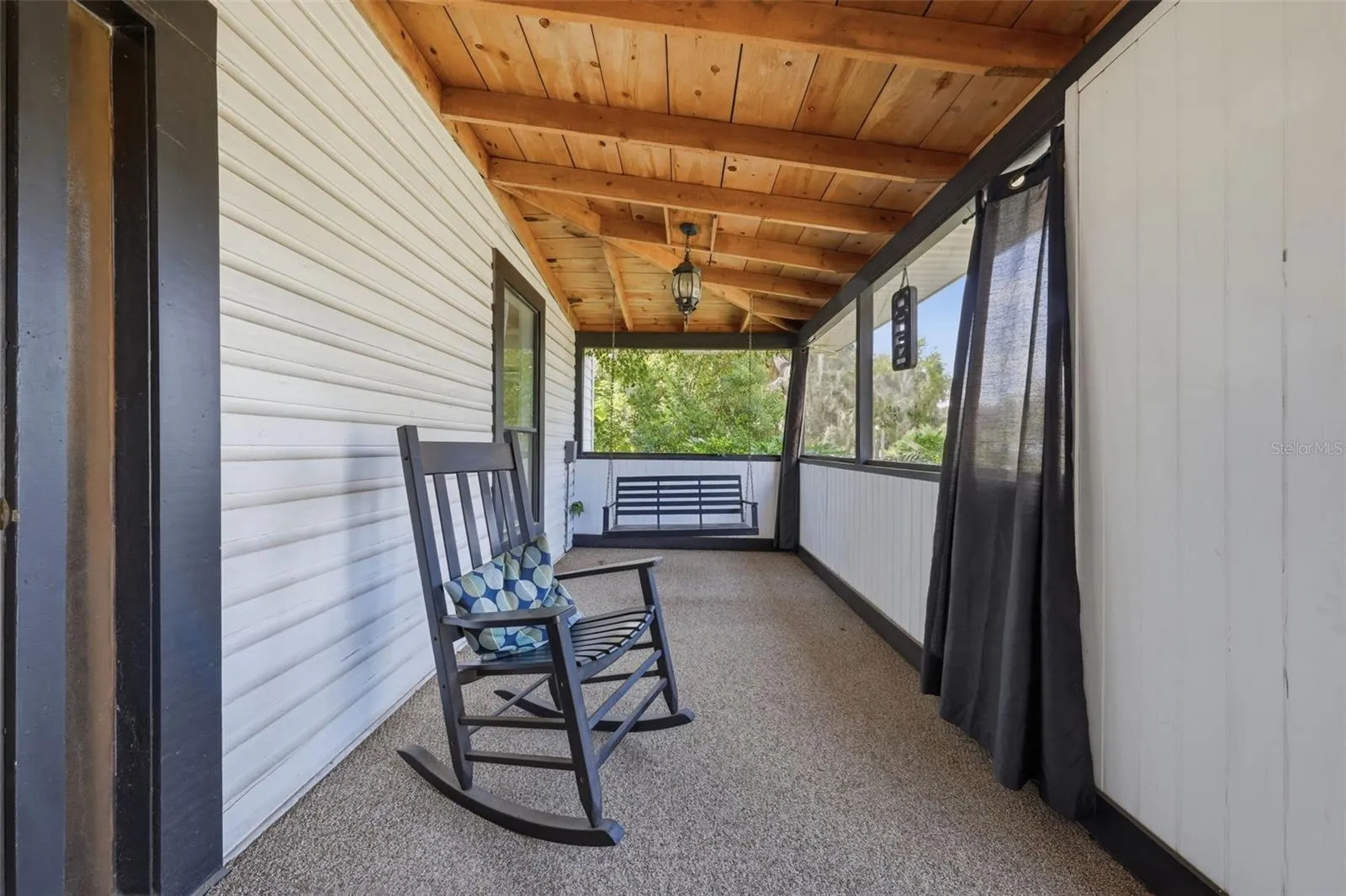 Front entry from screened porch