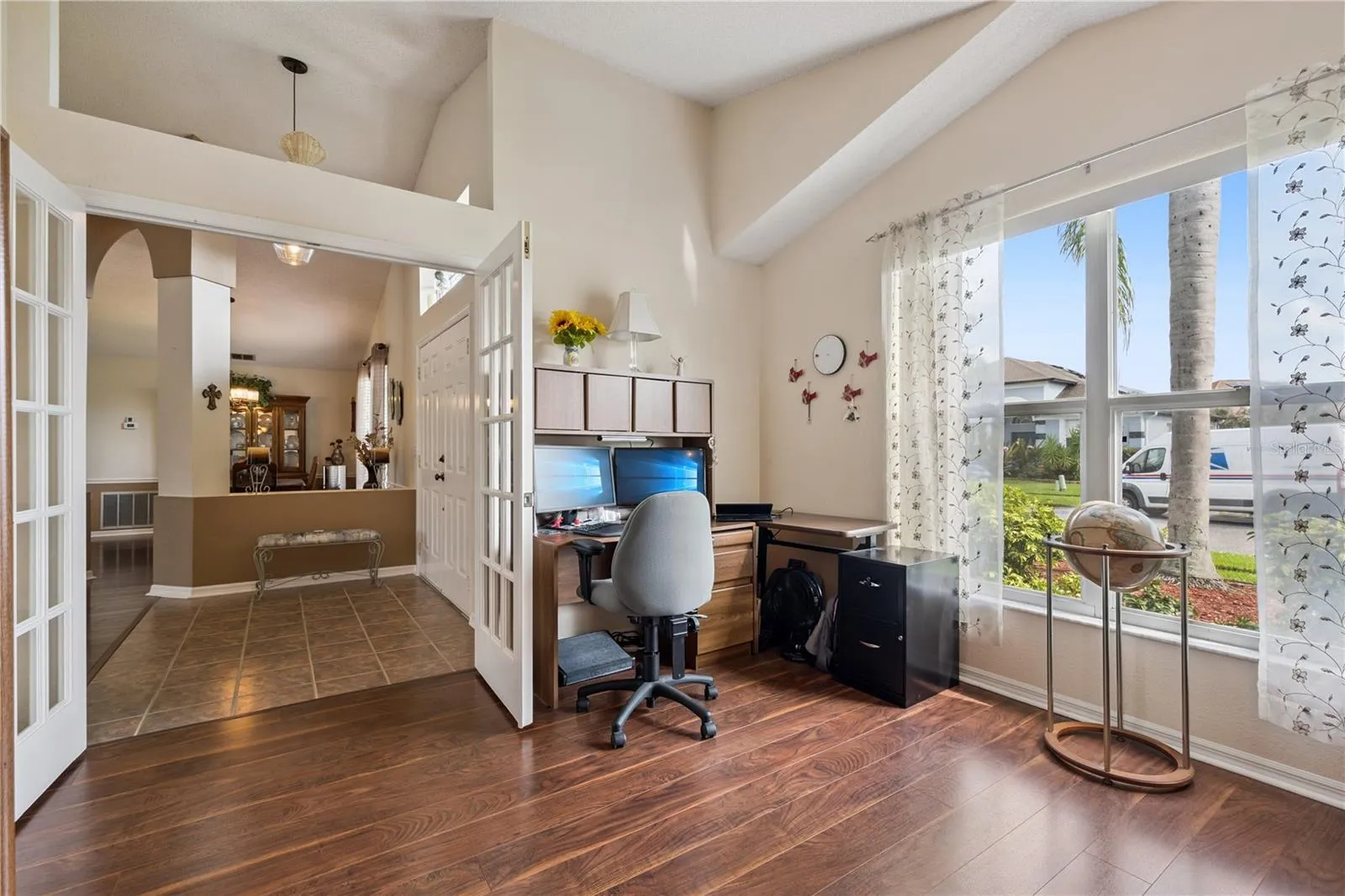 Office/Den at the front of the house