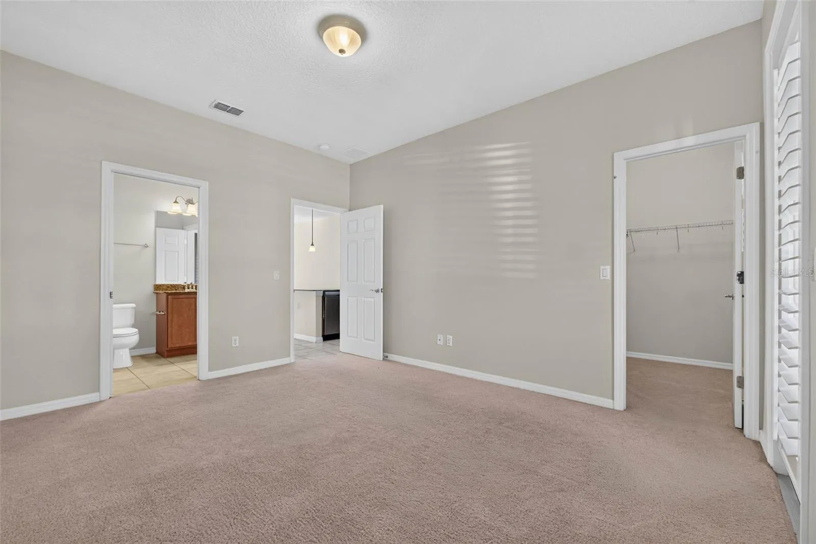 First floor en-suite with a private balcony, water view