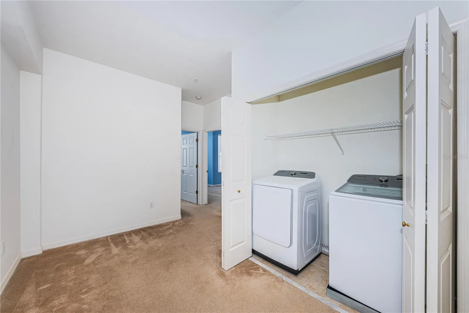 Loft area at left is ideal for home office