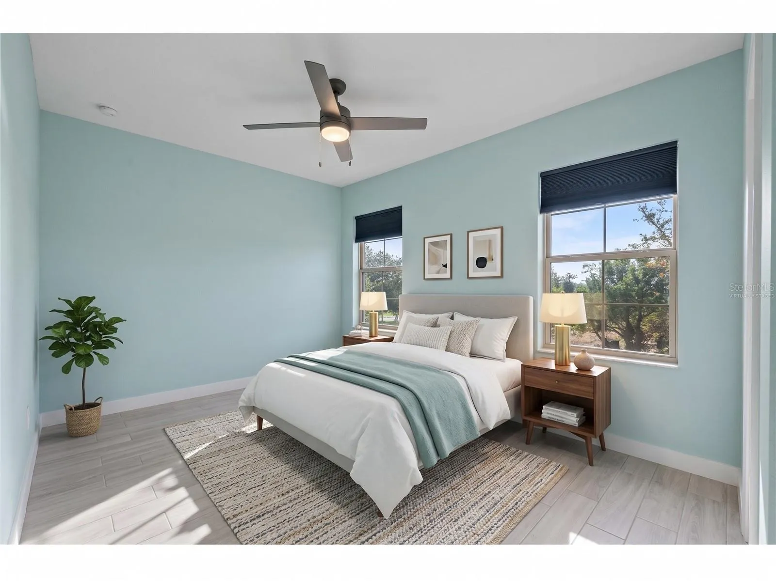 Virtually Staged Bedroom