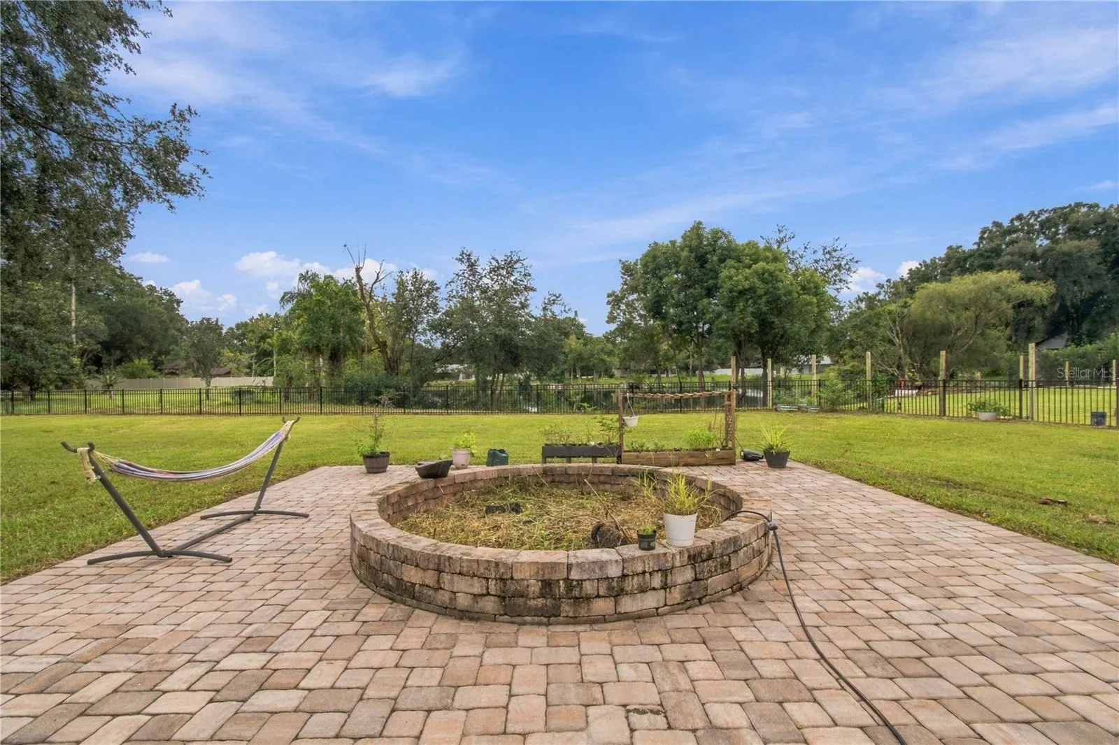 Paver Patio with Fire Pit
