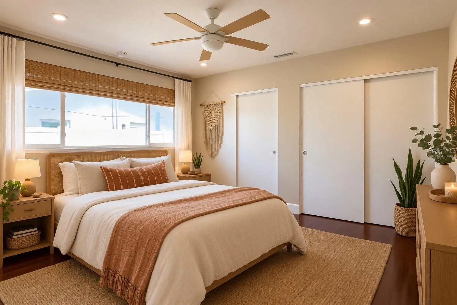 Virtually Staged Bedroom Two