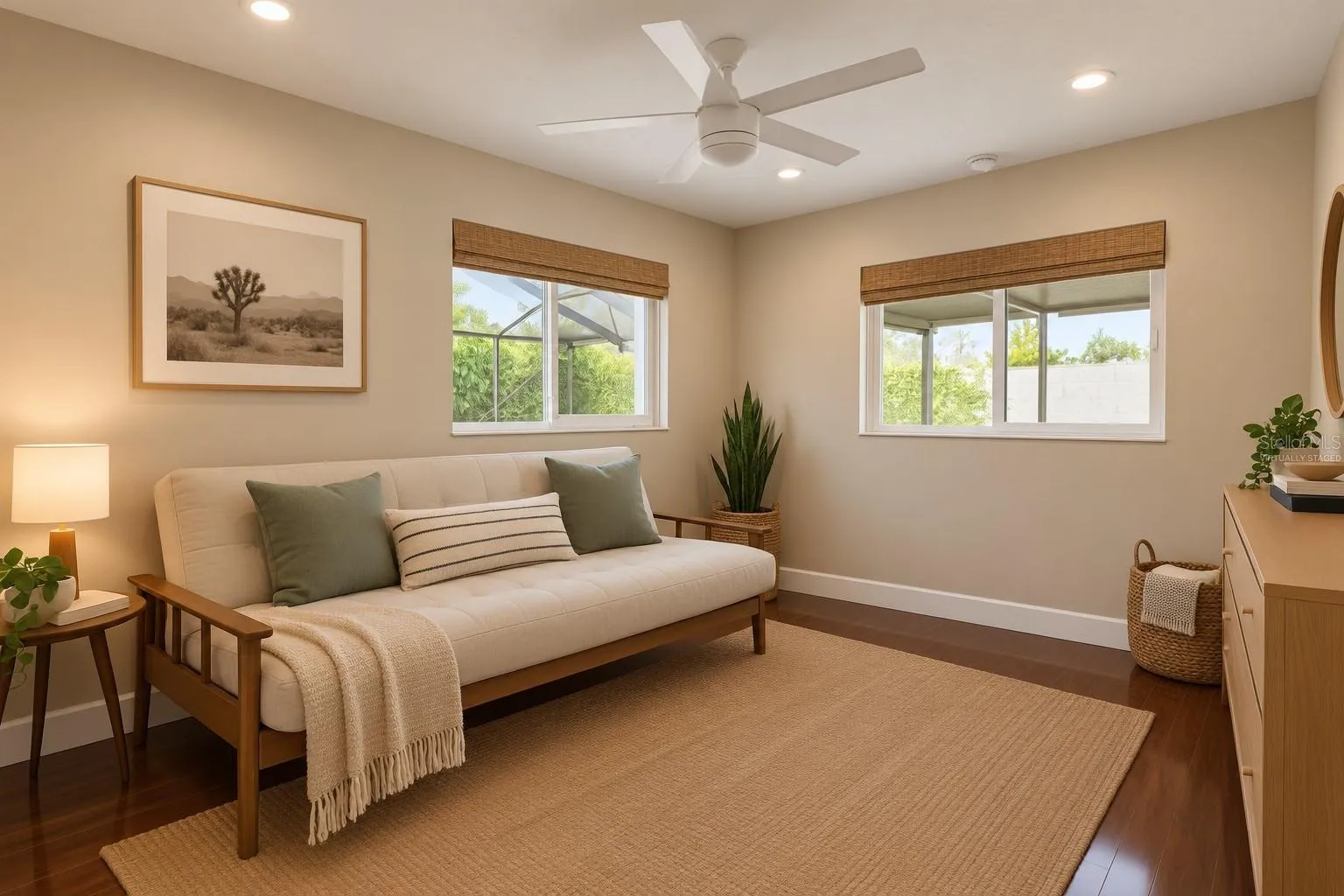Virtually Staged Bedroom Three