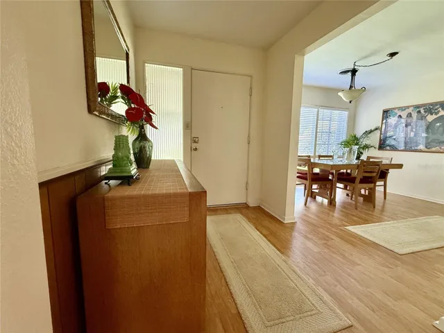 Foyer opens to the dining room