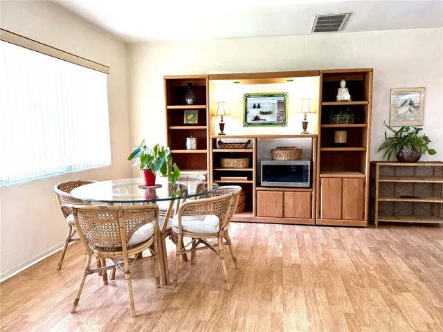 View of dinette from living room