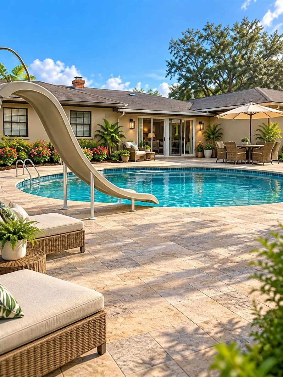Virtually stated back yard
