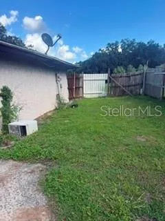 Back yard side view