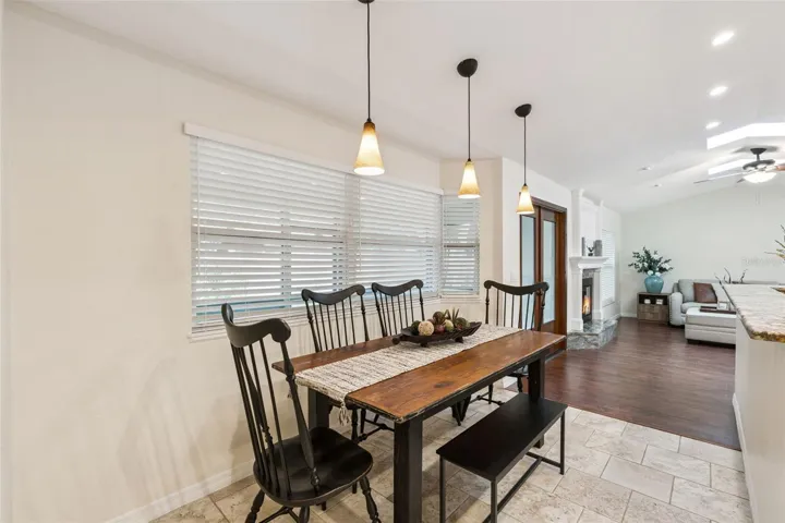 Enjoy dinners in this spacious eating area.