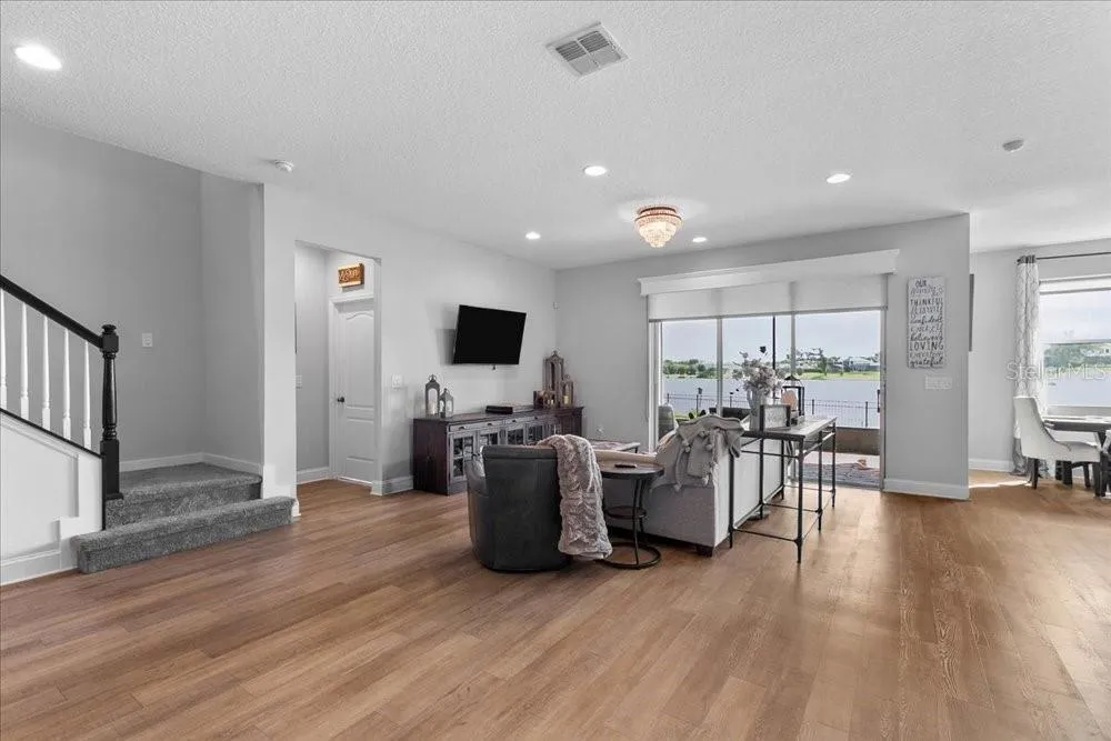 Living Room/Stairway to loft space