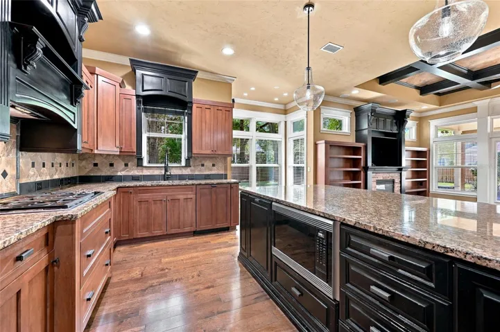 Custom maple cabinetry