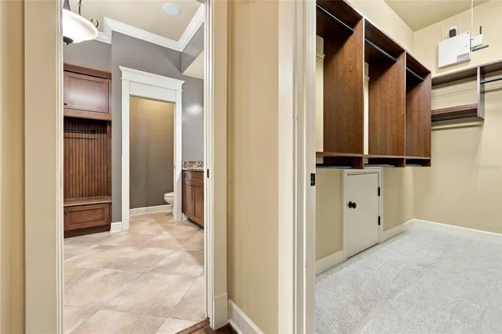 His and Her walk-in closets in primary bedroom (downstairs)