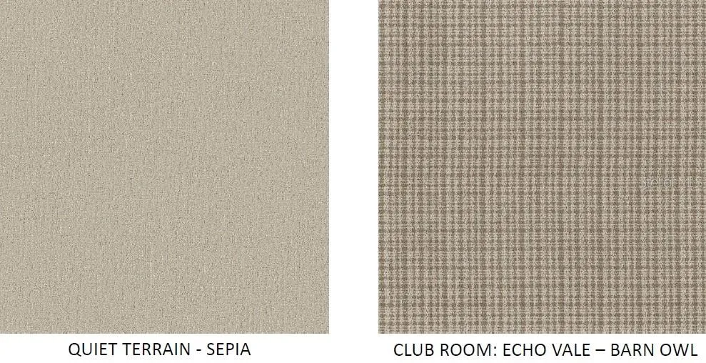 Selected carpet options