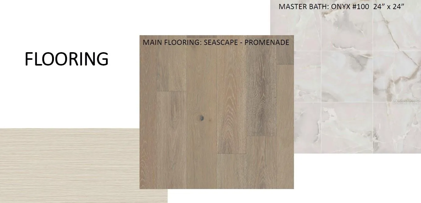 Selected flooring options