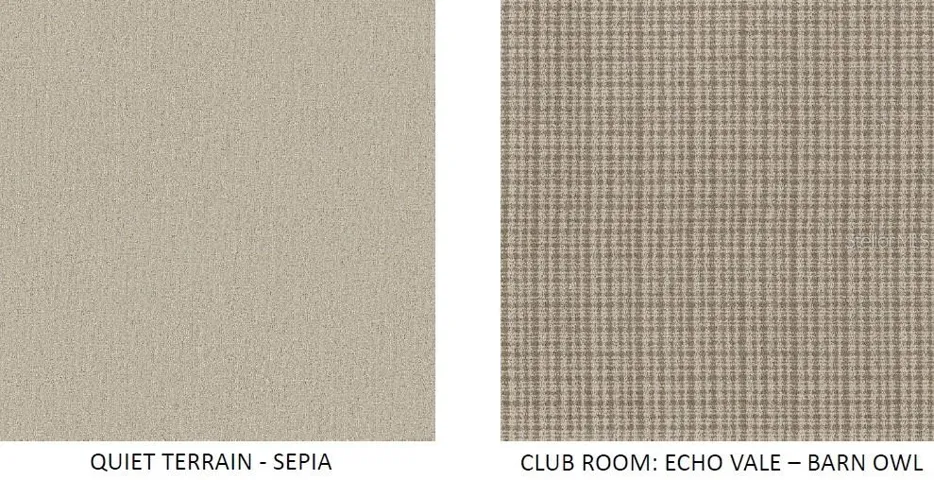 Selected carpet options
