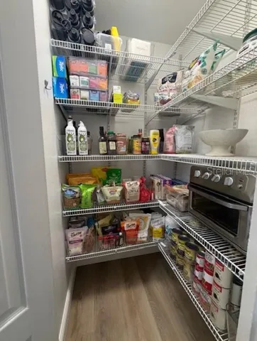 Large pantry with a lot of storage space!