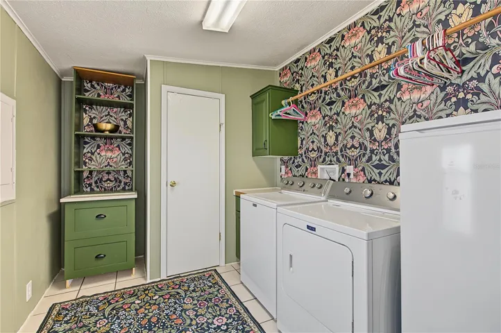 Pantry and utility room.