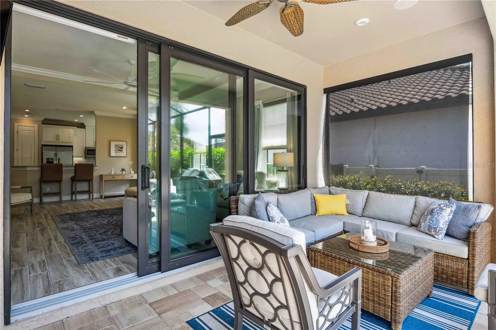 Impact glass and covered lanai.