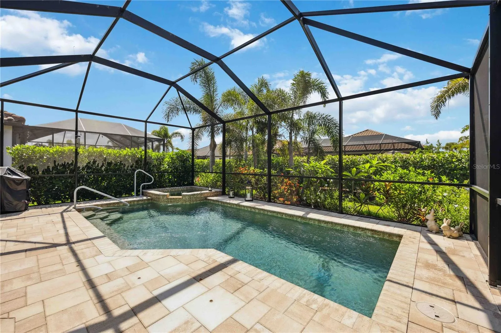 Private heated pool and spa.