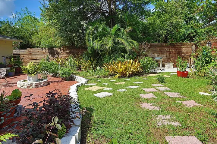 Back yard view.