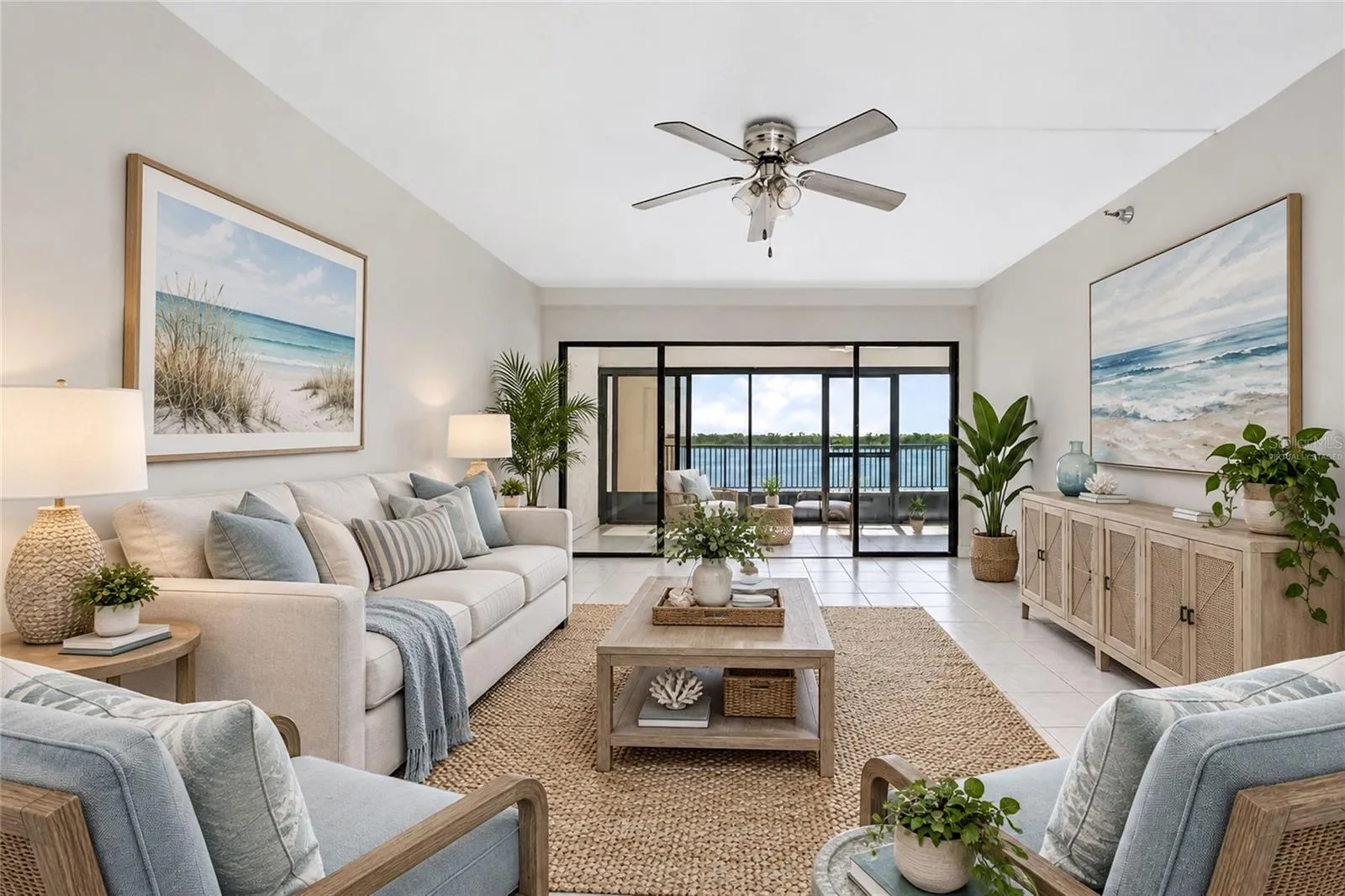 Living Room with a View! *Virtually Staged