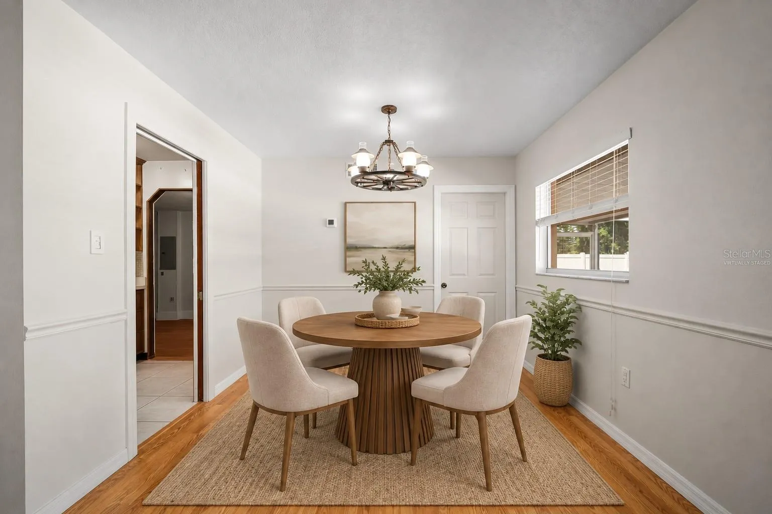 Virtually Staged Dining Room
