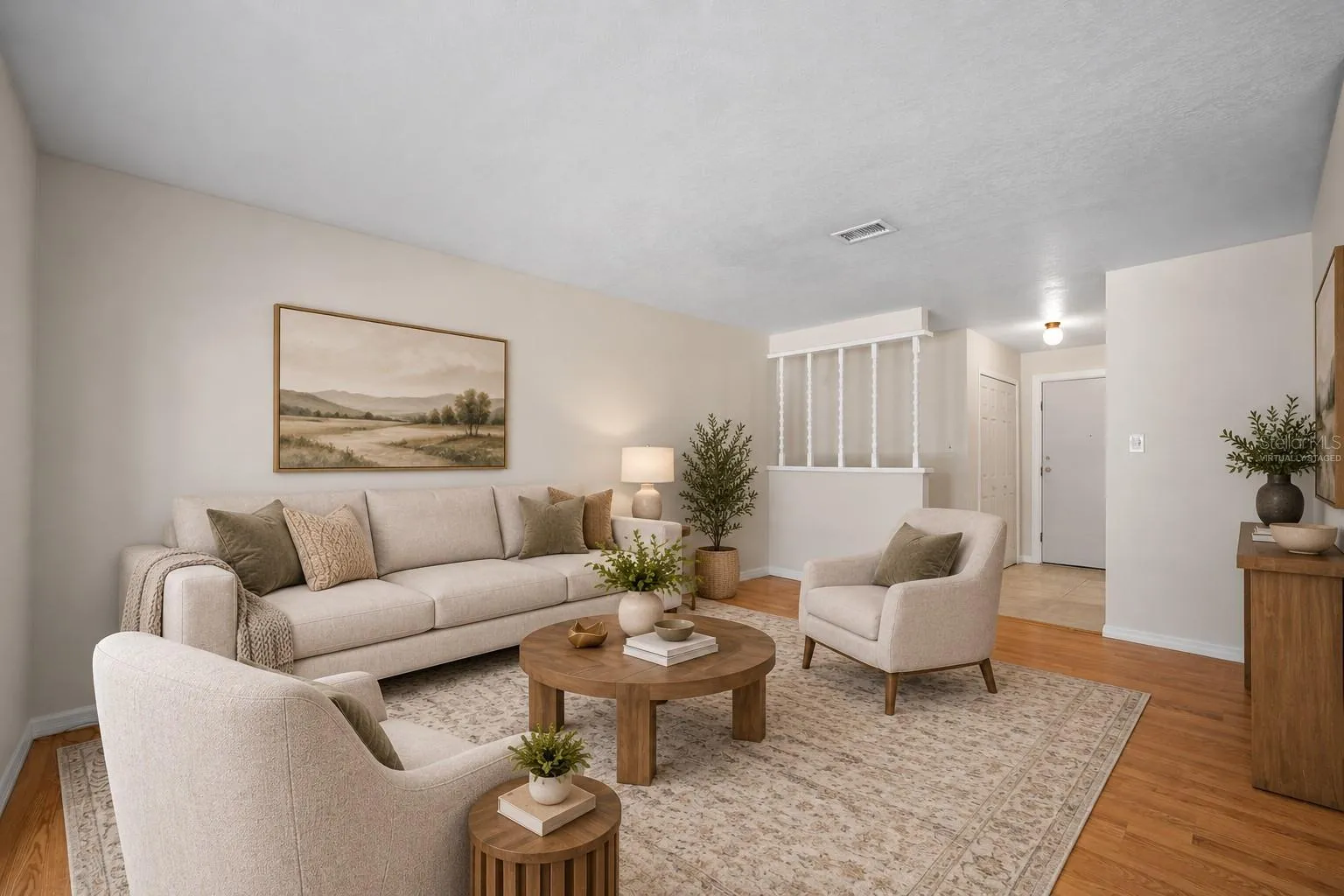 Virtually Staged Living Room