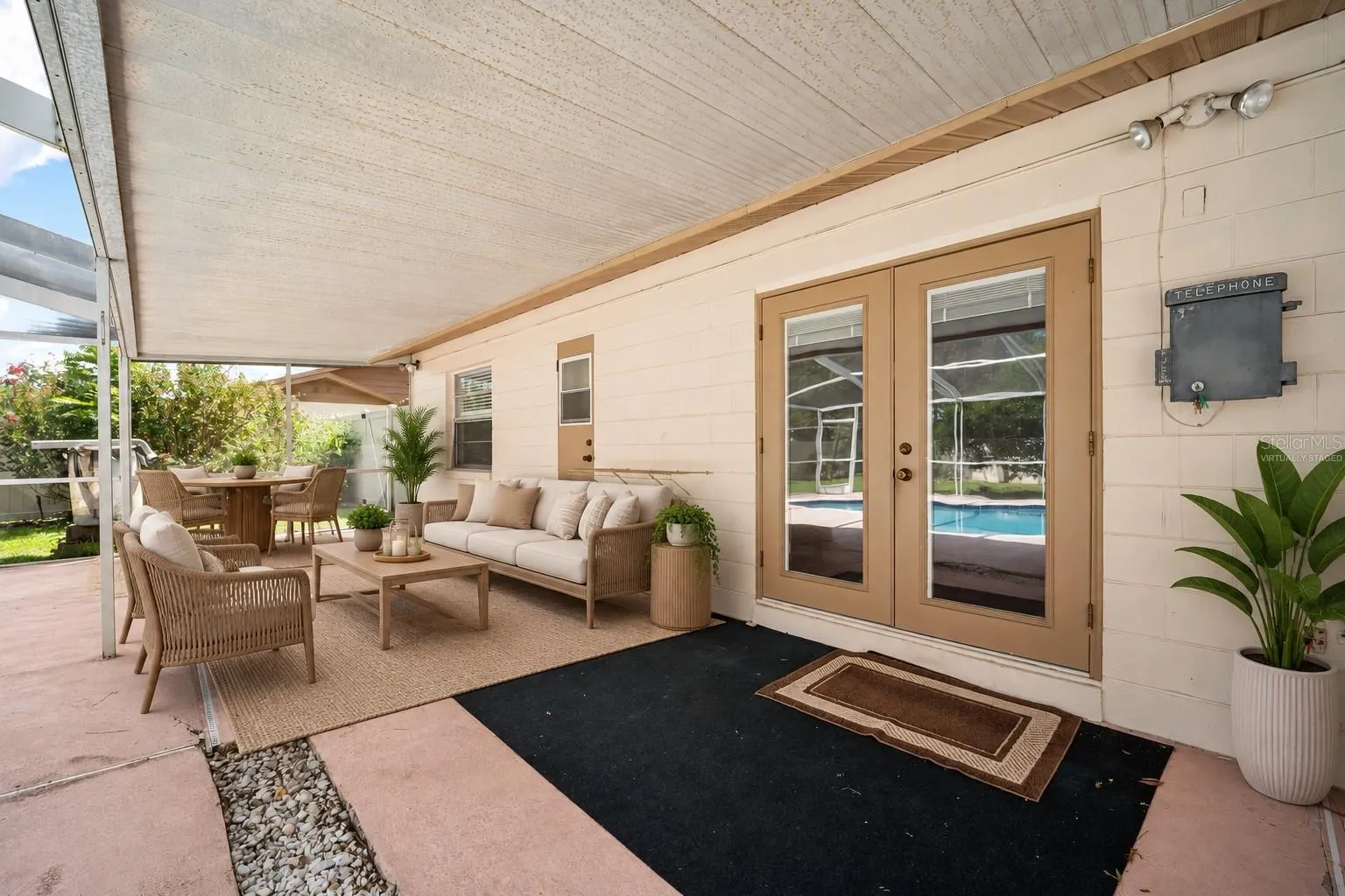 Virtually Staged Patio