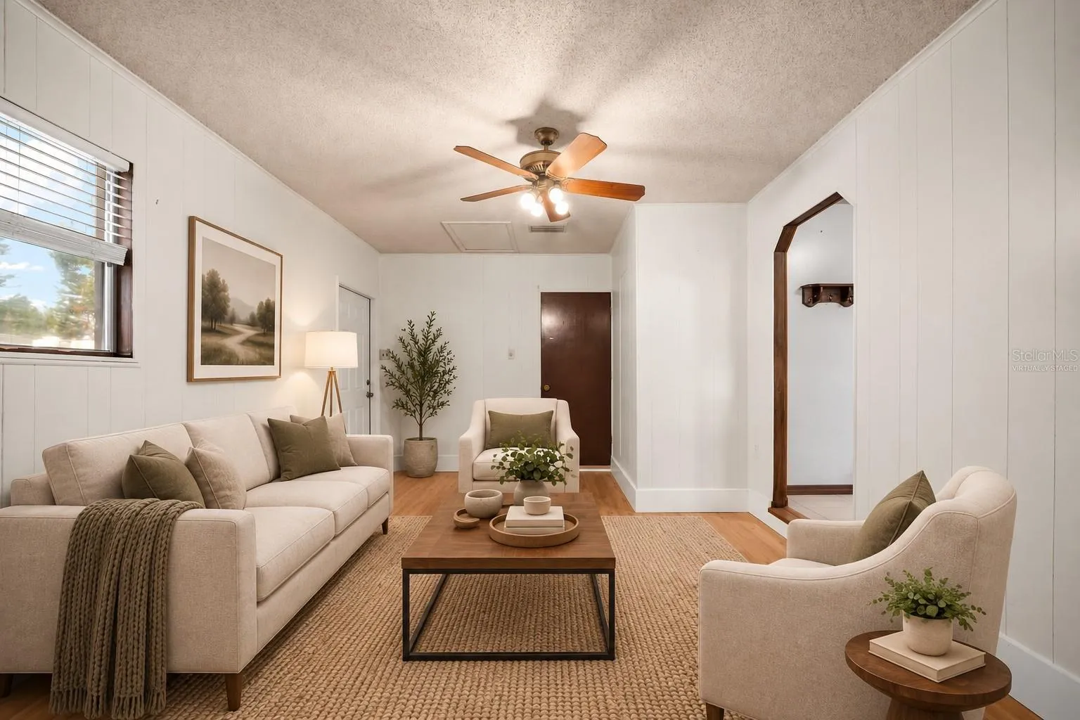 Virtually Staged Living Room