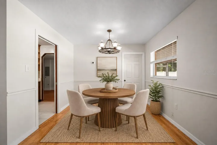 Virtually Staged Dining Room