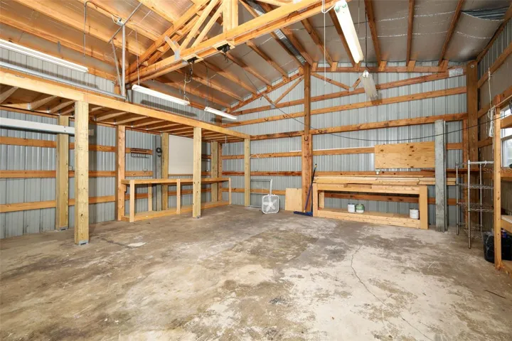 Inside of garage/workshop