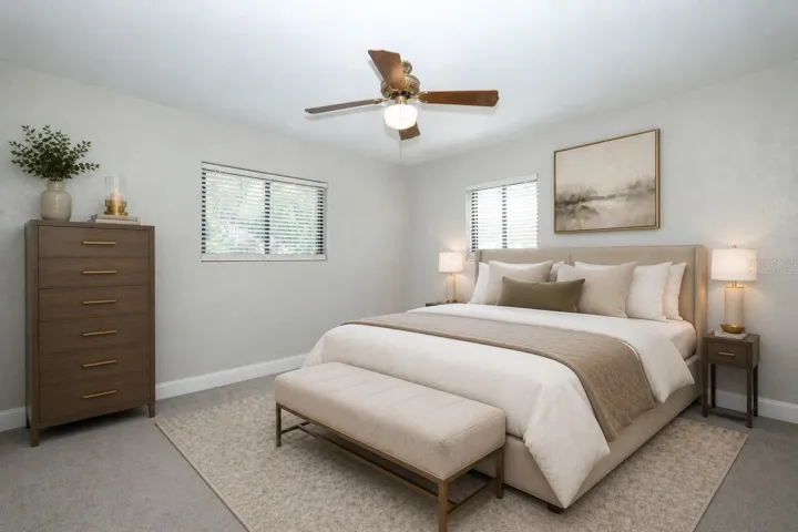 Virtually Staged-Primary Bedroom