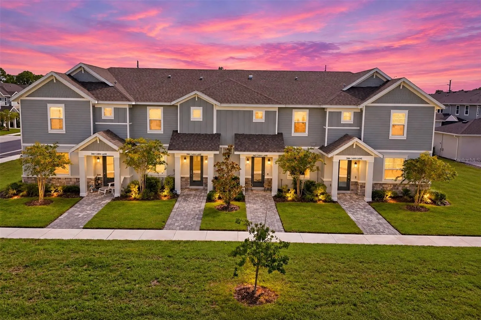 Park area and lake outside your front door!