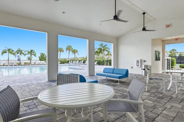 Cabana at the community pool