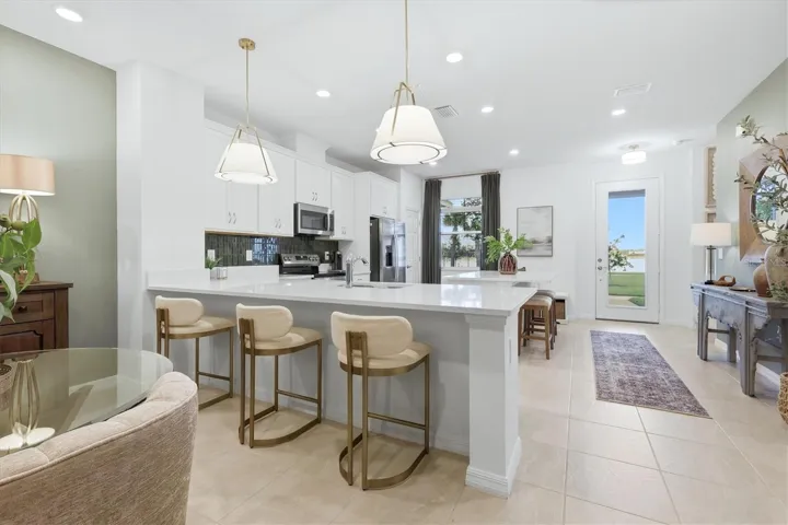 Breakfast bar seating