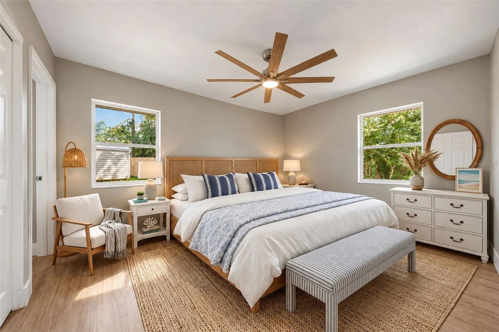 Primary bedroom (virtually staged)