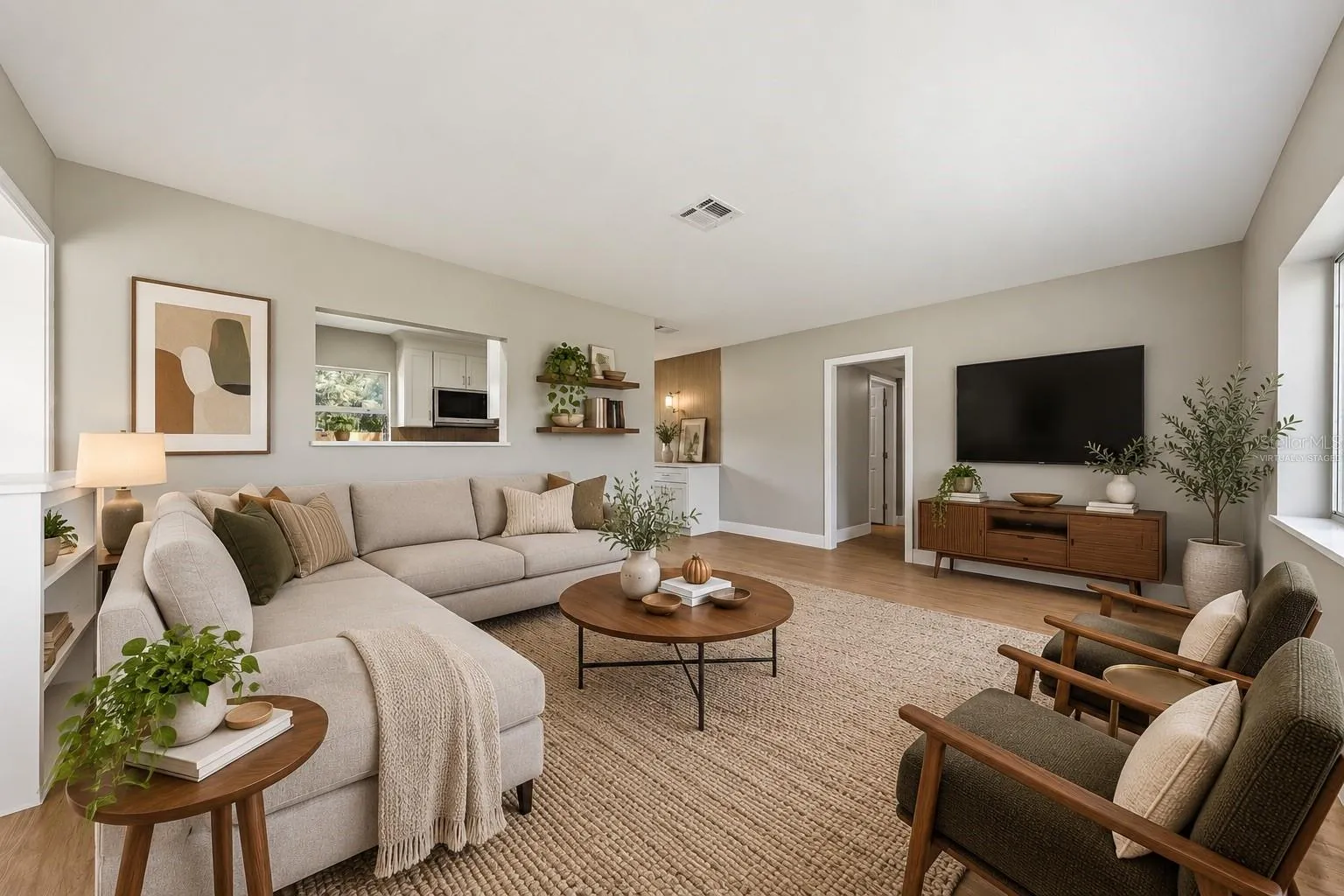 Living room (virtually staged)