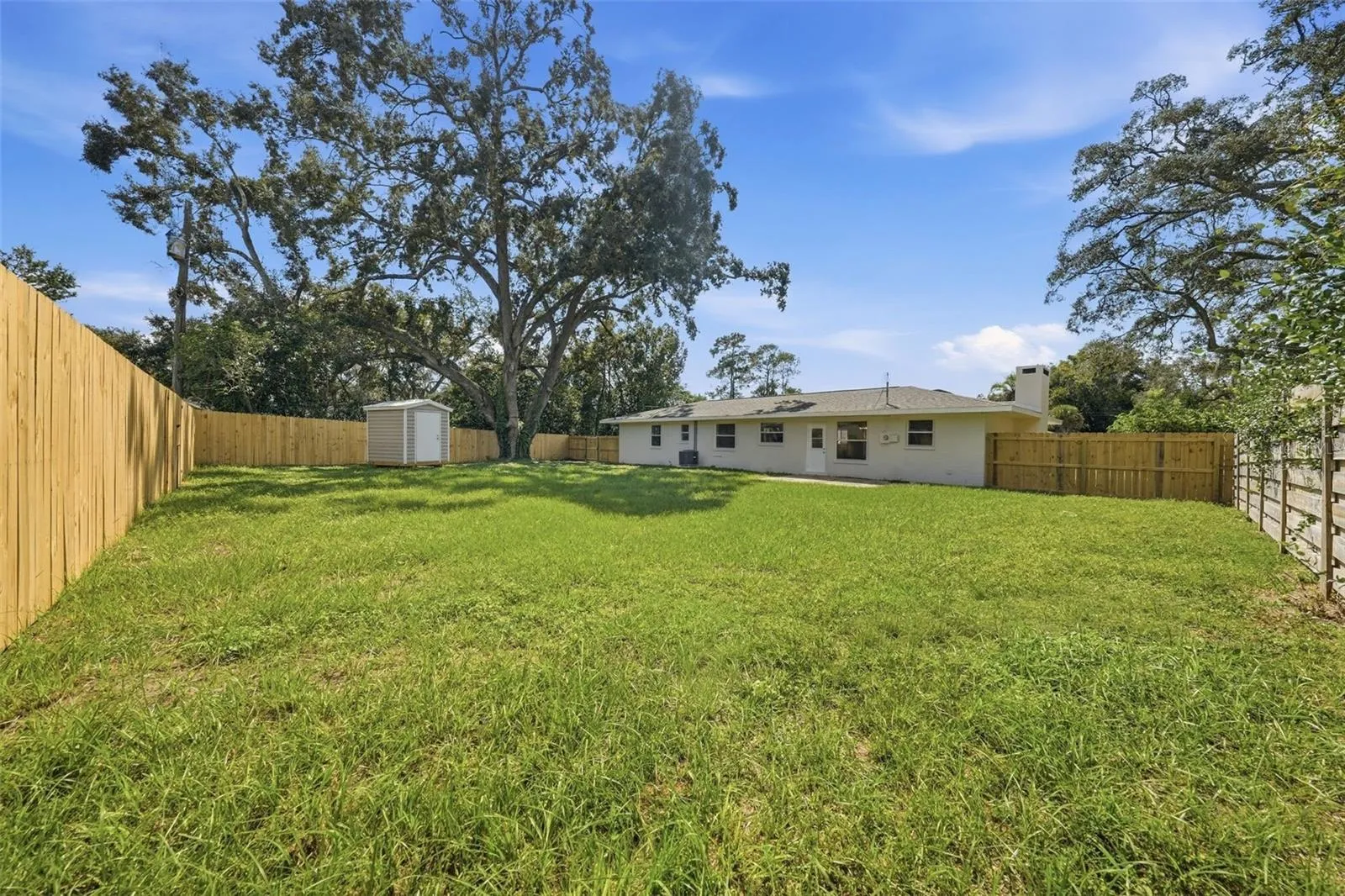 Backyard with plenty of room
